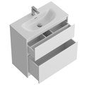 Тумба с раковиной напольная BelBagno KRAFT 39 80 Bianco Opaco, раковина белая BB-8099-3-80 KRAFT39-800/390-2C-PIA-BO;BB-8099-3-80