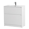 Тумба с раковиной напольная BelBagno KRAFT 39 80 Bianco Opaco, раковина белая KRAFT39-800/390-2C-PIA-BO;BB800/390ETL