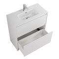 Тумба с раковиной напольная BelBagno KRAFT 39 80 Bianco Opaco, раковина белая KRAFT39-800/390-2C-PIA-BO;BB800/390ETL