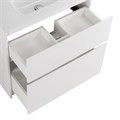 Тумба с раковиной напольная BelBagno KRAFT 39 80 Bianco Opaco, раковина белая KRAFT39-800/390-2C-PIA-BO;BB800/390ETL