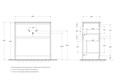 Тумба с раковиной напольная BelBagno KRAFT 39 80 Bianco Opaco, раковина белая KRAFT39-800/390-2C-PIA-BO;BB800/390ETL