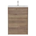Тумба с раковиной напольная BelBagno KRAFT 39 70 Rovere Tabacco, раковина белая BB-8099-3-70 KRAFT39-700/390-2C-PIA-RT;BB-8099-3-70