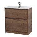 Тумба с раковиной напольная BelBagno KRAFT 39 70 Rovere Tabacco, раковина белая KRAFT39-700/390-2C-PIA-RT;BB700/390ETL