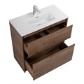 Тумба с раковиной напольная BelBagno KRAFT 39 70 Rovere Tabacco, раковина белая KRAFT39-700/390-2C-PIA-RT;BB700/390ETL