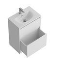 Тумба с раковиной напольная BelBagno KRAFT 39 60 Bianco Opaco, раковина белая BB-8099-3-60 KRAFT39-600/390-2C-PIA-BO;BB-8099-3-60