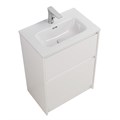 Тумба с раковиной напольная BelBagno KRAFT 39 60 Bianco Opaco, раковина белая KRAFT39-600/390-2C-PIA-BO;BB600/390ETL