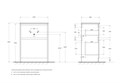 Тумба с раковиной напольная BelBagno KRAFT 39 60 Bianco Opaco, раковина белая KRAFT39-600/390-2C-PIA-BO;BB600/390ETL