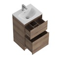 Тумба с раковиной напольная BelBagno KRAFT 39 50 Rovere Tabacco, раковина белая BB-8099-3-50 KRAFT39-500/390-2C-PIA-RT;BB-8099-3-50