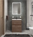 Тумба с раковиной напольная BelBagno KRAFT 39 50 Rovere Tabacco, раковина белая KRAFT39-500/390-2C-PIA-RT;BB500/390ETL