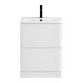 Тумба с раковиной напольная BelBagno ALBANO 70 Bianco Lucido, раковина белая ALBANO-700-2C-PIA-BL;BB700/455-LV-MR-ALR