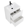 Тумба с раковиной напольная BelBagno ALBANO 70 Bianco Lucido, раковина белая ALBANO-700-2C-PIA-BL;BB700/455-LV-MR-ALR