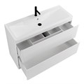 Тумба с раковиной напольная BelBagno ALBANO 120 Bianco Lucido, раковина белая ALBANO-1200-2C-PIA-BL;BB1200/455-LV-MR-ALR