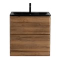 Тумба с раковиной напольная BelBagno ALBANO 100 Rovere Rustico, раковина чёрная ALBANO-1000-2C-PIA-RR;BB1000/455-LV-ART-ALR-NERO