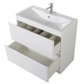 Тумба с раковиной напольная BelBagno ALBANO 100 Bianco Lucido, раковина белая ALBANO-1000-2C-PIA-BL;BB1000/455-LV-MR-ALR