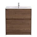 Тумба с керамической раковиной напольная BelBagno KRAFT 80 Rovere Tabacco, раковина LOV-800-LVB белая KRAFT-800-2C-PIA-RT;LOV-800-LVB