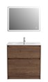 Тумба с керамической раковиной напольная BelBagno KRAFT 80 Rovere Tabacco, раковина LOV-800-LVB белая KRAFT-800-2C-PIA-RT;LOV-800-LVB