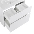 Тумба с керамической раковиной напольная BelBagno KRAFT 80 Bianco Opaco, раковина LOV-800-LVB белая KRAFT-800-2C-PIA-BO;LOV-800-LVB