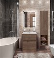 Тумба с керамической раковиной напольная BelBagno KRAFT 60 Rovere Tabacco, раковина BB1923-600 белая KRAFT-600-2C-PIA-RT;BB1923-600
