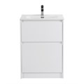 Тумба с керамической раковиной напольная BelBagno KRAFT 60 Bianco Opaco, раковина BB600ETL белая KRAFT-600-2C-PIA-BO;BB600ETL