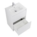 Тумба с керамической раковиной напольная BelBagno KRAFT 60 Bianco Opaco, раковина BB600ETL белая KRAFT-600-2C-PIA-BO;BB600ETL