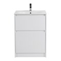 Тумба с керамической раковиной напольная BelBagno KRAFT 60 Bianco Opaco, раковина BB1923-600 белая KRAFT-600-2C-PIA-BO;BB1923-600