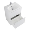 Тумба с керамической раковиной напольная BelBagno KRAFT 60 Bianco Opaco, раковина BB1923-600 белая KRAFT-600-2C-PIA-BO;BB1923-600