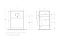 Тумба с керамической раковиной напольная BelBagno KRAFT 60 Bianco Opaco, раковина BB1923-600 белая KRAFT-600-2C-PIA-BO;BB1923-600