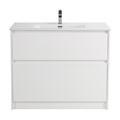 Тумба с керамической раковиной напольная BelBagno KRAFT 100 Bianco Opaco, раковина BB1000ETL белая KRAFT-1000-2C-PIA-BO;BB1000ETL