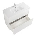 Тумба с керамической раковиной напольная BelBagno KRAFT 100 Bianco Opaco, раковина BB1000ETL белая KRAFT-1000-2C-PIA-BO;BB1000ETL
