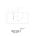 Столешница из керамогранита BelBagno KEP-90-MCO-W0 Marmo Crema Opaco KEP-90-MCO-W0