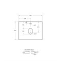 Столешница из керамогранита BelBagno KEP-60-CESTR Cemento Struttura KEP-60-CESTR