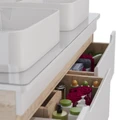 Тумба Lemark OLIVIA 125 см под 2 раковины, подвесная,4 ящика, цвет корпуса: Дуб кантри, цвет фасада: LM08OL125T