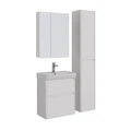 Тумба Lemark COMBI 60 см под 1 раковину, подвесная/напольная, 2 ящика, цвет корпуса, фасада: Белый г LM03C60T