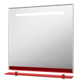 Джулия - 85 Зеркало с полочкой 12 мм красное Л-Джу03085-0410