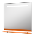 Джулия - 85 Зеркало с полочкой 12 мм оранжевое Л-Джу03085-1310