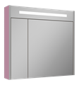 Джулия - 85 Шкаф розовый зеркальный Л-Джу04085-1210