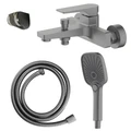 Арида - Смеситель для ванны с ручным душем, серый графит AZ-K3054GR AZ-K3054GR