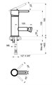 Смеситель для биде AZARIO TASCO, хром (AZ-15166601) AZ-15166601