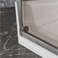 Душевое ограждение Azario Осака 900х900х1950 две сдвижные двери, прозрачное стекло 5 мм, профиль черный матовый (AZ-092K2-90-MB-CL) AZ-092K2-90-MB-CL