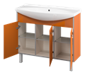 Джулия -105 Тумба прямая оранжевая под Дрея Лагуна Л-Джу01105-1310Пр