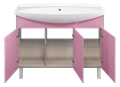Джулия -120 Тумба прямая розовая под Дрея Лагуна 120 Л-Джу01120-1210Пр