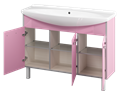Джулия -120 Тумба прямая розовая под Дрея Лагуна 120 Л-Джу01120-1210Пр