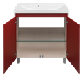 Джулия QVATRO - 90 Тумба прямая красная  "Флай - 90" (Сан-Марко)=Алиса Л-Джк01090-0410Пр