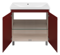 Джулия QVATRO - 90 Тумба прямая бордовая  "Флай - 90" (Сан-Марко)=Алиса Л-Джк01090-1010Пр