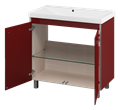 Джулия QVATRO - 90 Тумба прямая бордовая  "Флай - 90" (Сан-Марко)=Алиса Л-Джк01090-1010Пр