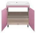 Джулия QVATRO - 90 Тумба прямая розовая  "Флай - 90" (Сан-Марко)=Алиса Л-Джк01090-1210Пр