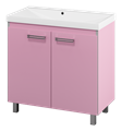 Джулия QVATRO - 90 Тумба прямая розовая  "Флай - 90" (Сан-Марко)=Алиса Л-Джк01090-1210Пр