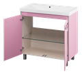 Джулия QVATRO - 90 Тумба прямая розовая  "Флай - 90" (Сан-Марко)=Алиса Л-Джк01090-1210Пр