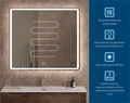Зеркало с встроенным светильником, сенсорным выключателем и подогревом SPC-MAR-900-800-LED-TCH-WARM, 12W, 220-240V, 900x30x800 SPC-MAR-900-800-LED-TCH-WARM