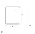 Зеркало BelBagno SPC-MAR-500-600-LED-TCH SPC-MAR-500-600-LED-TCH, MARINO